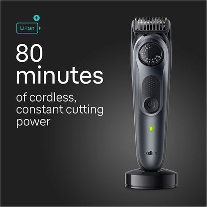 Braun All-in-One Style Kit Series 5 5471, 100% Waterproof 8-in-1 Beard & Body Trimmer for Manscaping, 80-minute Battery Cordless Runtime