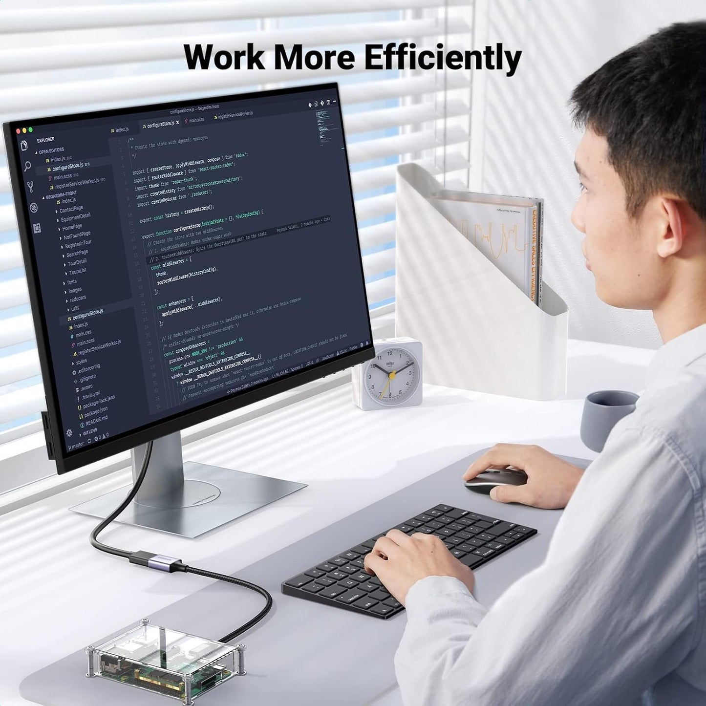 UGREEN 4K@60Hz Micro HDMI to HDMI Adapter 1080P Nylon Braided Male to Female Support 3D Compatible with Hero 7 Raspberry Pi 4 Camera 0.25M Silver