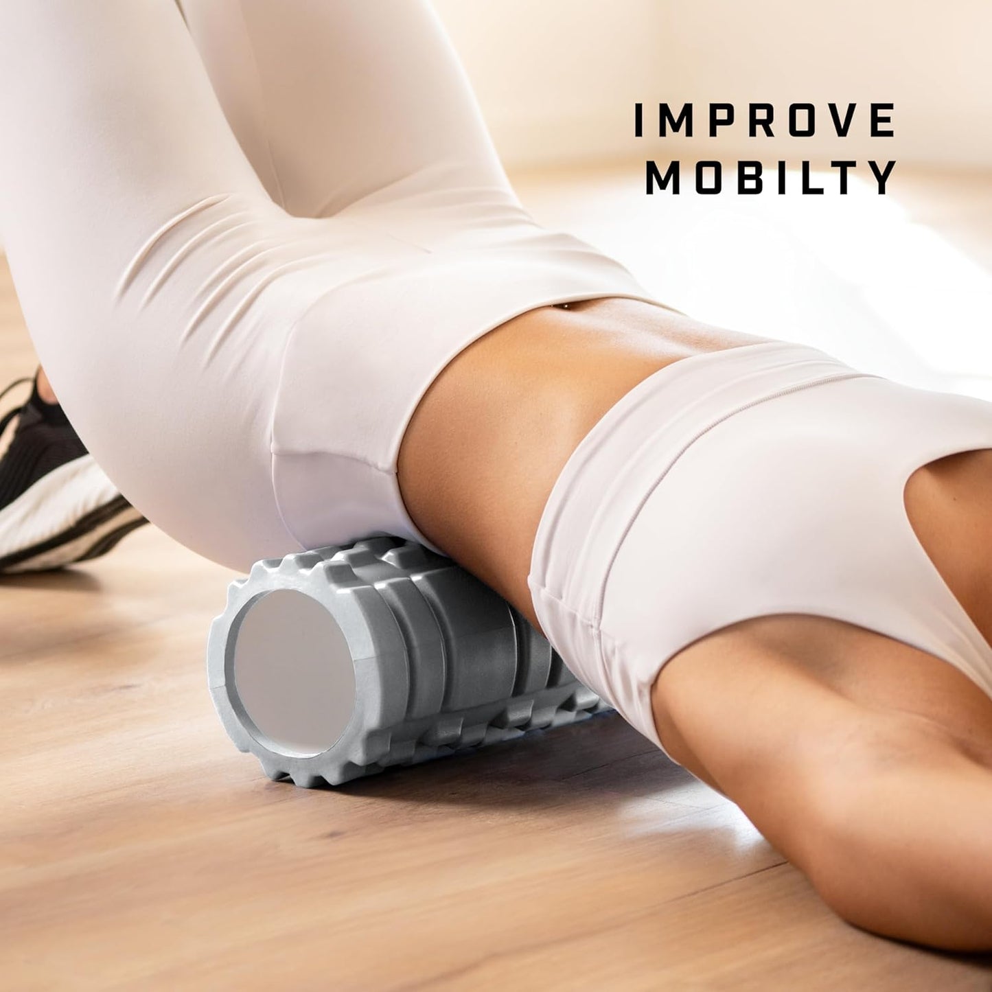 KG Physio - Foam Roller and Massage Roller for Legs, Back and Arms, Ultra Lightweight, Essential for Deep Tension Release 13" x 5"