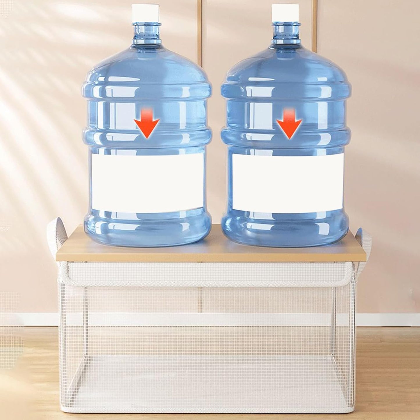 Generico Blanket Organizer, Clear Clothes Storage Organizer, Transparent Stackable Box, Ideal for Laundry Closet, Bedroom and Moving House, 11.81x9.45x6.69 inches