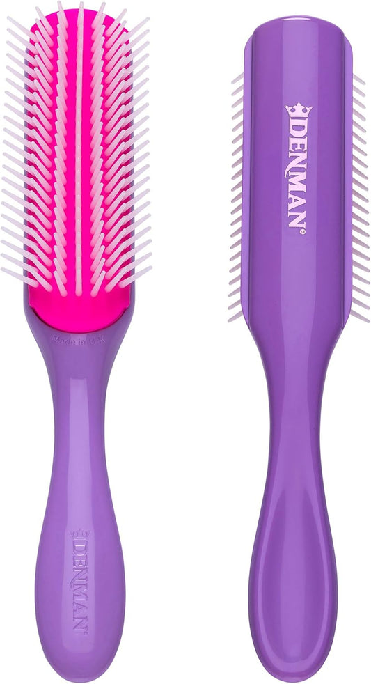 Denman Classic Styling Brush 7 Rows - Hair Brush for Blow-Drying & Styling - D3 - African Violet Color