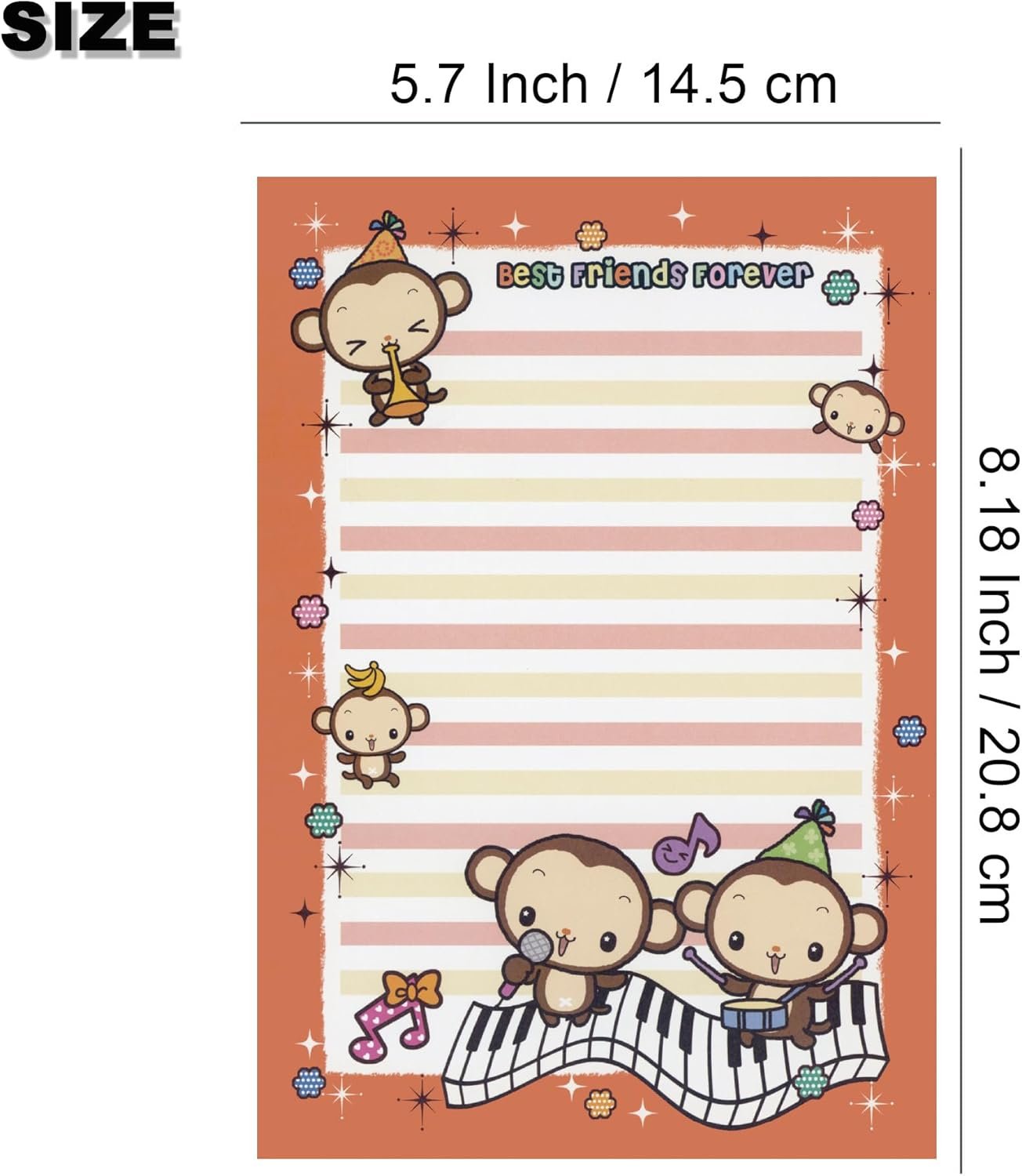 Generic Stationary 8.2 x 5.63 Inches 30 pcs Lovely Kawaii Special Design Chinese Style Stationery Writing Letter Paper Stationary Paper