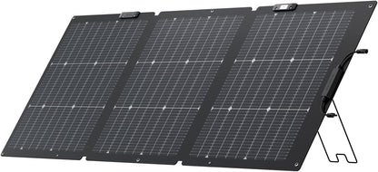 EF ECOFLOW 160 Watt Portable Solar Panel for Power Station, Foldable Solar Charger with Adjustable Kickstand, Waterproof IP68 for Outdoor Camping RV Off Grid System…