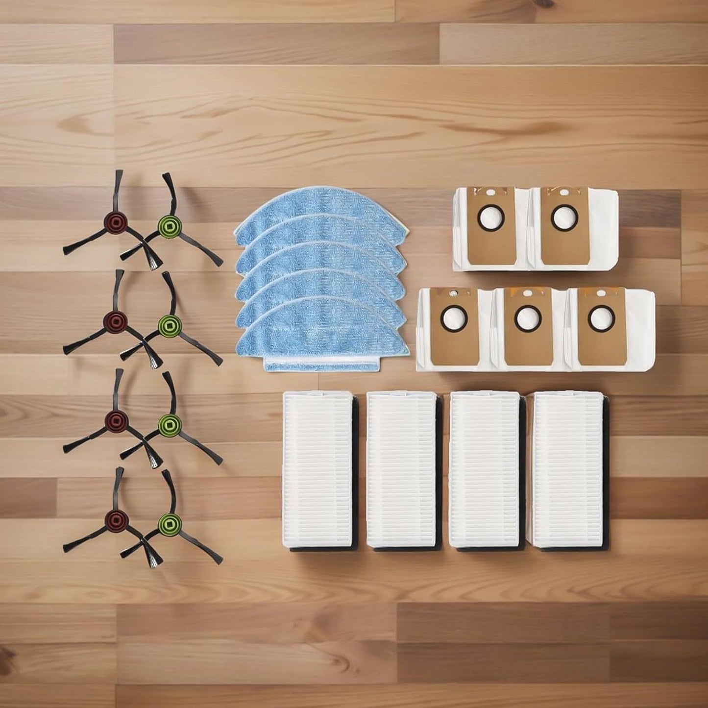 Cleaning Essentials - Set di panni per mocio con comodi sacchetti per la polvere e spazzole laterali efficienti per modelli Medion