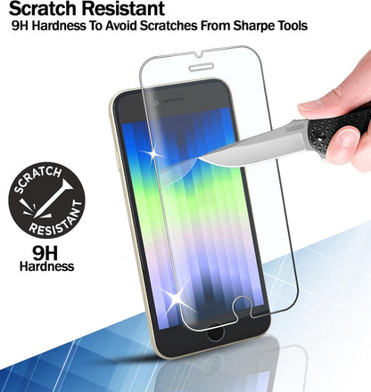 RKINC Screen Protector [4-Pack] for iPhone 6S / iPhone 6, Tempered Glass Film Screen Protector, 0.33mm [LifetimeWarranty][Anti-Scratch][Anti-Shatter][Bubble-Free]