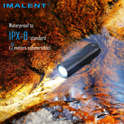 IMALENT LD70 LED Torch, 4000 Lumens EDC Rechargeable Torch with 1 CREE XHP 70.2 LED, 203 Meters Throw, Brightest Flashlight Best for Camping, Repairing, Inspection (Black)