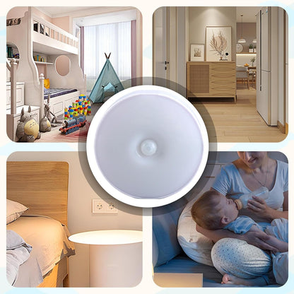 Motion Activated Night Light, Led Action Detector Lights, 0.71in Body Detection Led, USB Smart Human Body Sensor, Perfect for Closet, Indoor Lighting, and Decoration