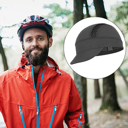 Bike Hat, Hard cap Liner, Mesh Headwear, Sun Visor Helmet, Breathable Protective Gear for Cycling Workout Skiing Fishing Construction Camping Football Hiking, 5.12x2.36 Inches