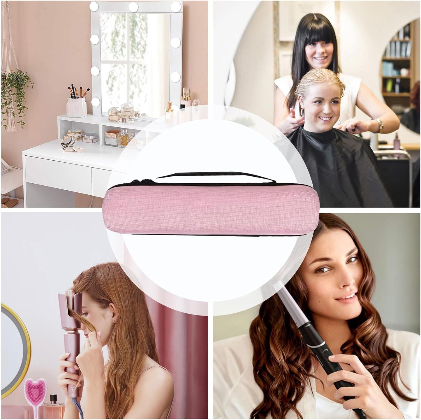 Travel Hair Tool Bag, Waterproof Curling Iron Bag, Portable Travel Accessories, Multifunctional Hair Care Accessories for Men and Women