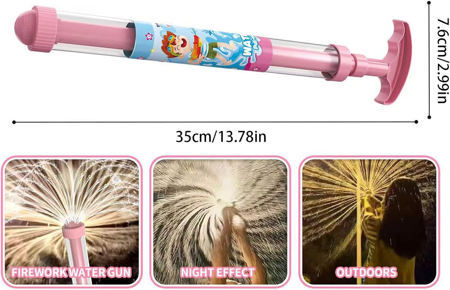 Iouyjiu Water Toy Sprinkler, Lightweight Interactive Spray Fountain, Parent Child Outdoor Play, Fun Cooling Splash Pad for Backyard, Beach, Park, Festival