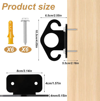 3pcs Resistance Band Anchor, Wall Mount Workout Anchors Resistance Band Hooks with Screws Home Suspension Training Kit Resistance Band Accessories for Home Gym Workouts