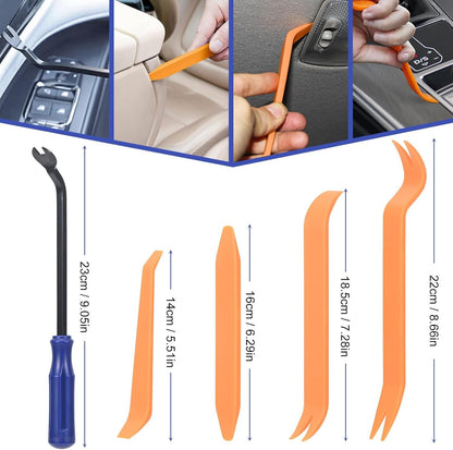 16 Pcs Car Repair Disassembly Tool Set, Car Interior Removal Tools, Multifunctional Accessories for Installation and Disassembly, Car Plastic Disassembly Kit, Car Interior Accessories