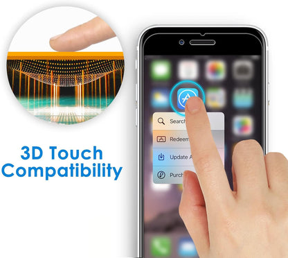 JETech 3-Pack Screen Protector for iPhone SE 3/2 (2022/2020 Edition), iPhone 8, iPhone 7, iPhone 6s, and iPhone 6, Tempered Glass Film, 4.7-Inch