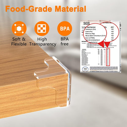 E-PRONSE New Baby Proofing Corner Protector: 12 Pack Extra Large Clear Table Corner Protectors for Corners and Edges