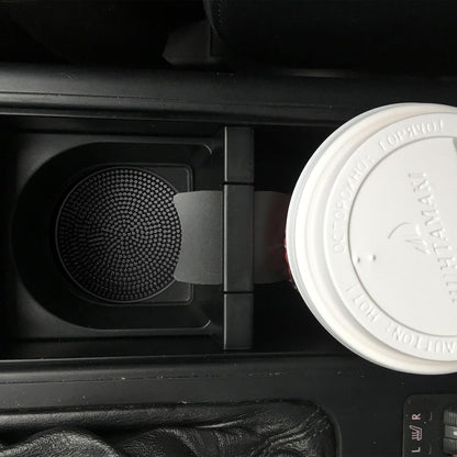 2 Pack Car Cup Holder Coaster,Fashion Anti-Slip Shockproof Universal Vehicle Cup Holders Coasters Insert Bling Crystal Rhinestone Auto Automotive Interior Accessories for Women (Black)
