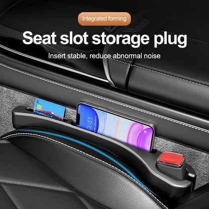 2PCS Upgrade Car Seat Gap Filler with Phone Holder,Multifunctional Car Gap Filler Car Seat Organizer for Avoiding Falling,Universal Car Interior Accessories Gap Filler for Car Seats (Black)