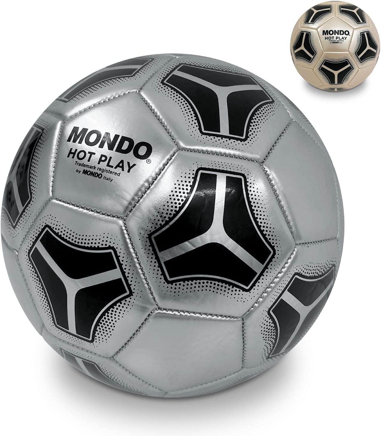 MONDO Toys 13453 Hot Play Sewn Football - Official Product 5-400g-2 Assorted-13453, Assorted Colours, Size 5,