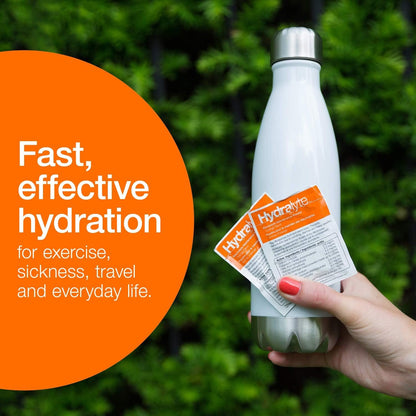 Hydralyte Orange Flavoured Electrolyte Packets, Hydration Powder Sweetened with Sucralose, 20 Servings