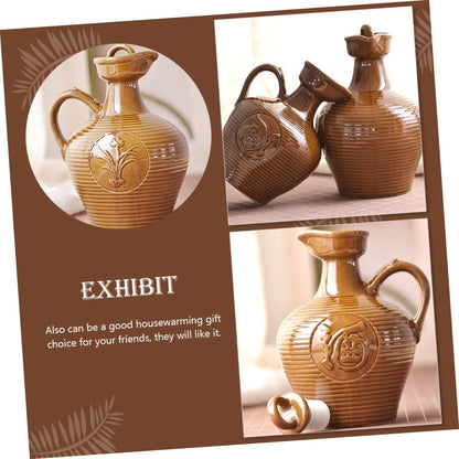 Gatuida caraffa Argilla brocche Smalto bollitore Portatile Porcellana Gadget casa oggettistica casa schioppettino Vino borraccie Fornitura di Vino Contenitore per Vino Domestico Ceramica