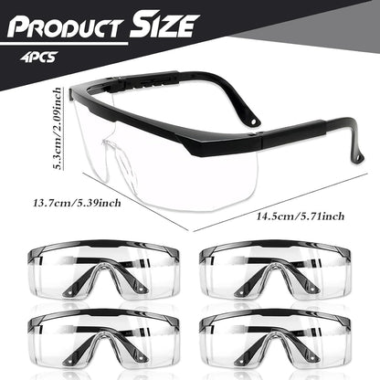 Protective Eyewear – Multi-layer Coating Clear Anti-Fog, Anti-Scratch Safety Glasses - Versatile Eye Protection for Men, Women, and Children