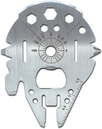 Star Wars Millennium Falcon 8-In-1 Multitool Kit | Hand Tool Gadgets Include Screwdrivers, Wrenches, Bottle Opener, Wire Cutter, Scraper, Protractor | Portable Survival Tool, Camping Accessories