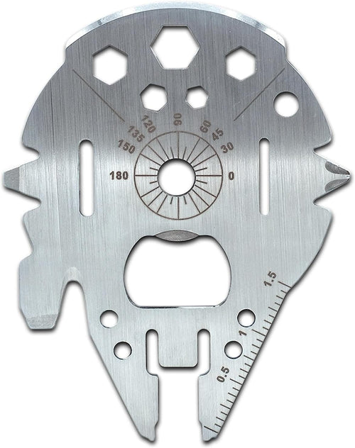 Star Wars Millennium Falcon 8-In-1 Multitool Kit | Hand Tool Gadgets Include Screwdrivers, Wrenches, Bottle Opener, Wire Cutter, Scraper, Protractor | Portable Survival Tool, Camping Accessories