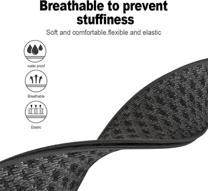 Pashm Stretchy Bands Compatible with Whoop 4.0 for Women Men, Adjustable Sport Comfort Nylon Stretchy Elastic Braided Wristbands for Whoop 4.0 Wearable Health, with U Shapped Connector