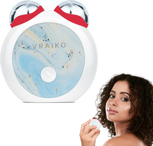 VRAIKO MiniCub Microcurrent Facial Device, Jawline Sculpting & Facial Toning Device for Face Lifting Contouring, Mini True Beauty Glow Home Skin Care Tool