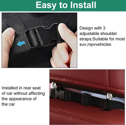 Enstiler Car Organizer with 5 Large Storage Pockets, Backseat Hanging Trunk Organizer for SUV, Truck, Van, Sedan - Space Saving Expert