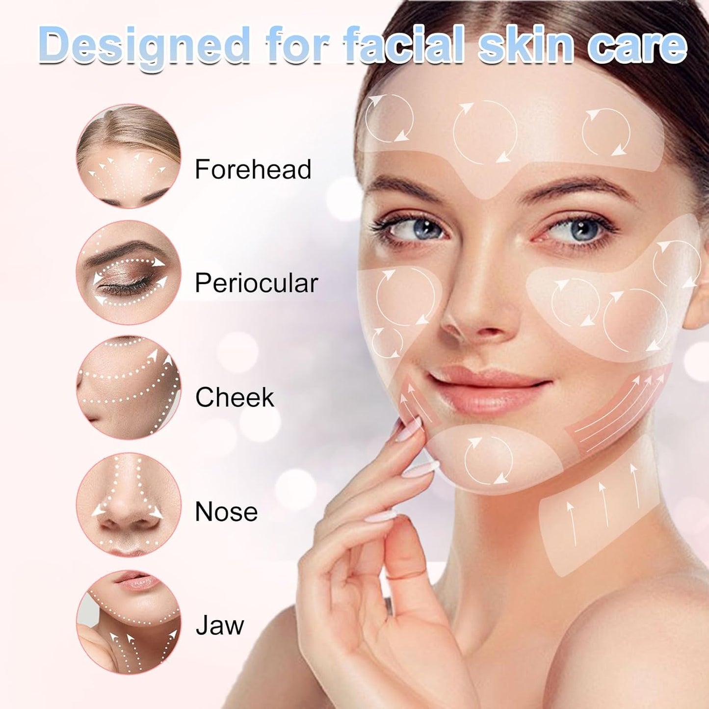 Red-Light-Therapy for Face, 7 Colors LED Light Face Skincare Wand Eye Beauty Device for Skin Care at Home - LED Face Skin Rejuvenation for Face Neck Chin Skincare Tool