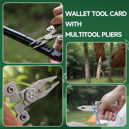 NexTool Credit Card Sized Multitool, Silver Blade Multi Tool, 20 in 1 with Pliers, Knife, Bottle Opener, Hexagon Spanner, Compact, Lightweight EDC Tools fit into Wallet,Gifts for Men and Women