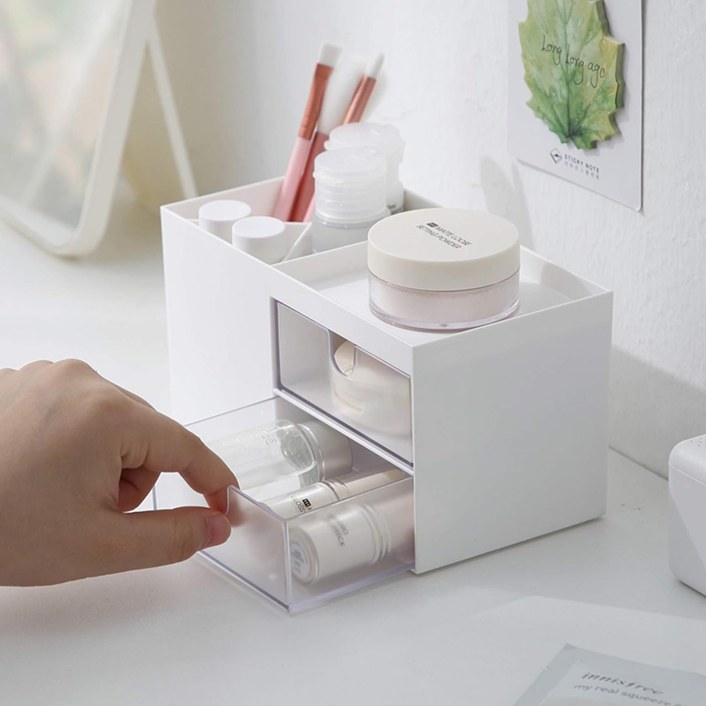 Marknor Minimalist Desk Organizer, White