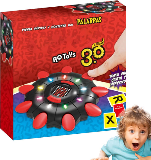 Interactive Alphabet Word Game, Card Play Board Learning Toy, Educational Handheld Fun, Ideal for Party & Family with Kids Colorful Set, 10.43 x 10.43 x 1.97 Inches