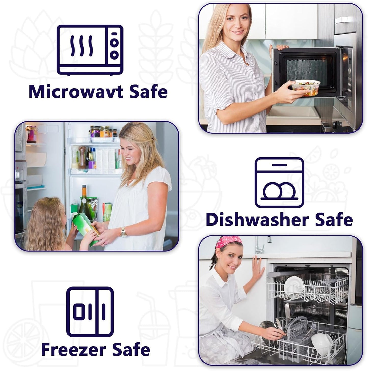 60-Pack 12 oz Plastic Food Storage Containers with Airtight Lids, Microwave, Freezer & Dishwasher Safe,Stackable,BPA-Free,12 oz Deli Meat Containers with lids for Soups, Sauces, Salads, and Meal Prep