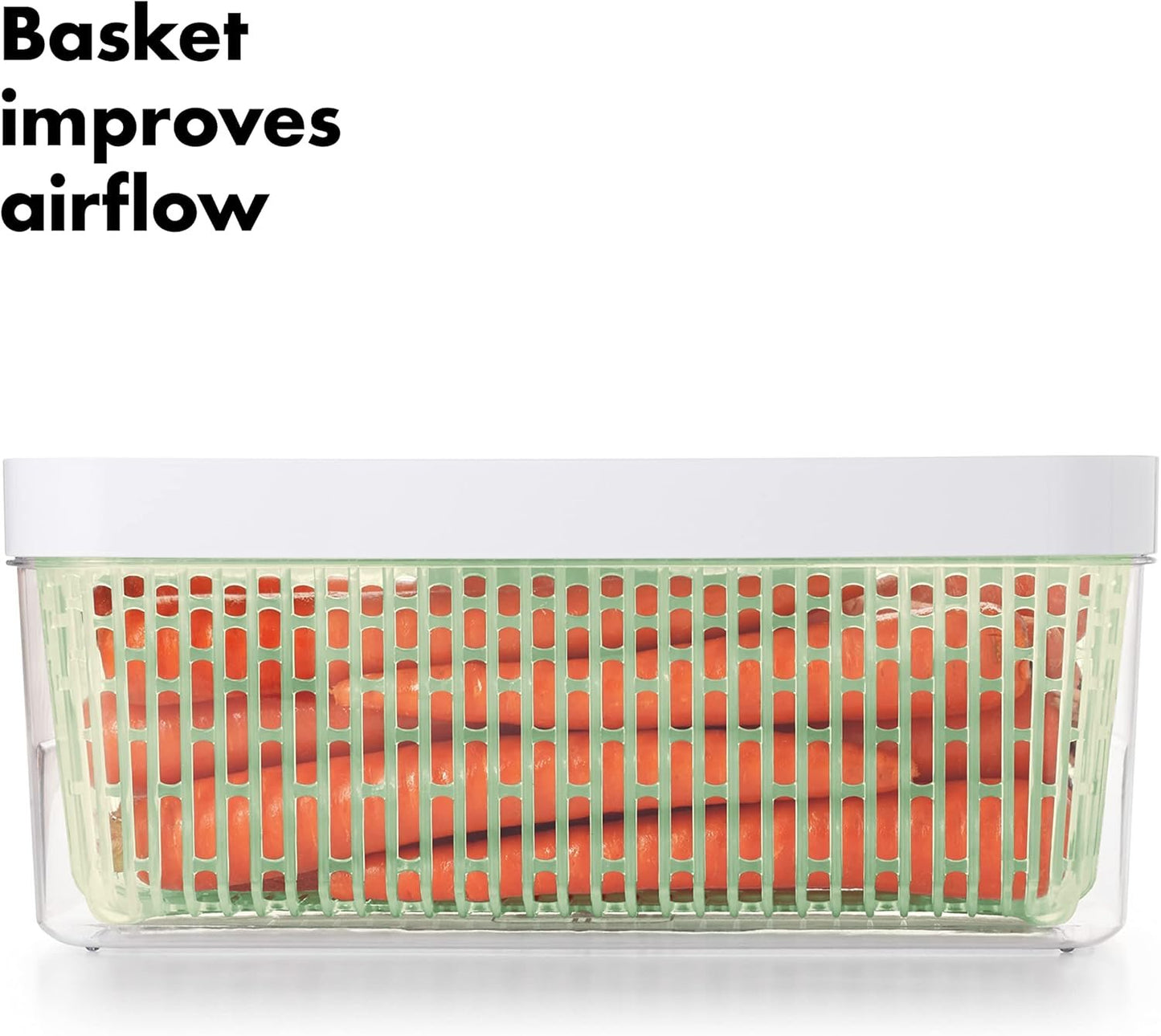 Oxo GreenSaver Produce Keeper, White, 4.7 Litre