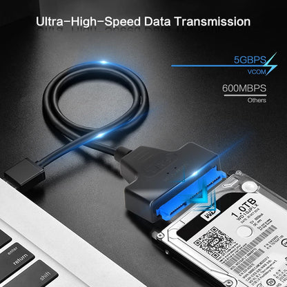 SATA to USB Adapter Cable for 2.5 inch SSD and HDD,VCOM USB 3.0 to SATA III Hard Driver Adapter,Support UASP SATA to USB Cable SATA Adapter Cable USB to SATA Adapter HDD to USB SSD Sata Cable