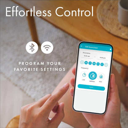 Whisper Home | Diffuser Machine, Scents up to 800 Sq. Ft Room, Compatible with Alexa & Google, WiFi & Bluetooth Enabled, Cartridge Sold Separately, White