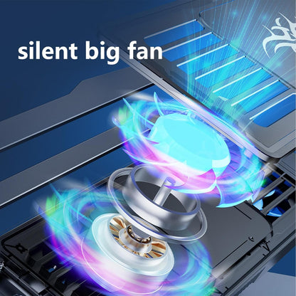 Laptop Stand with Cooling Fan - Quiet Laptop Cooling Pad Height Adjustable,Rechargeable Cooler Ergonomic Notebook Support Tabletop Riser for Boyfriend, Girlfriend