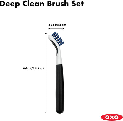 OXO Good Grips Deep Clean Brush Set, Blue