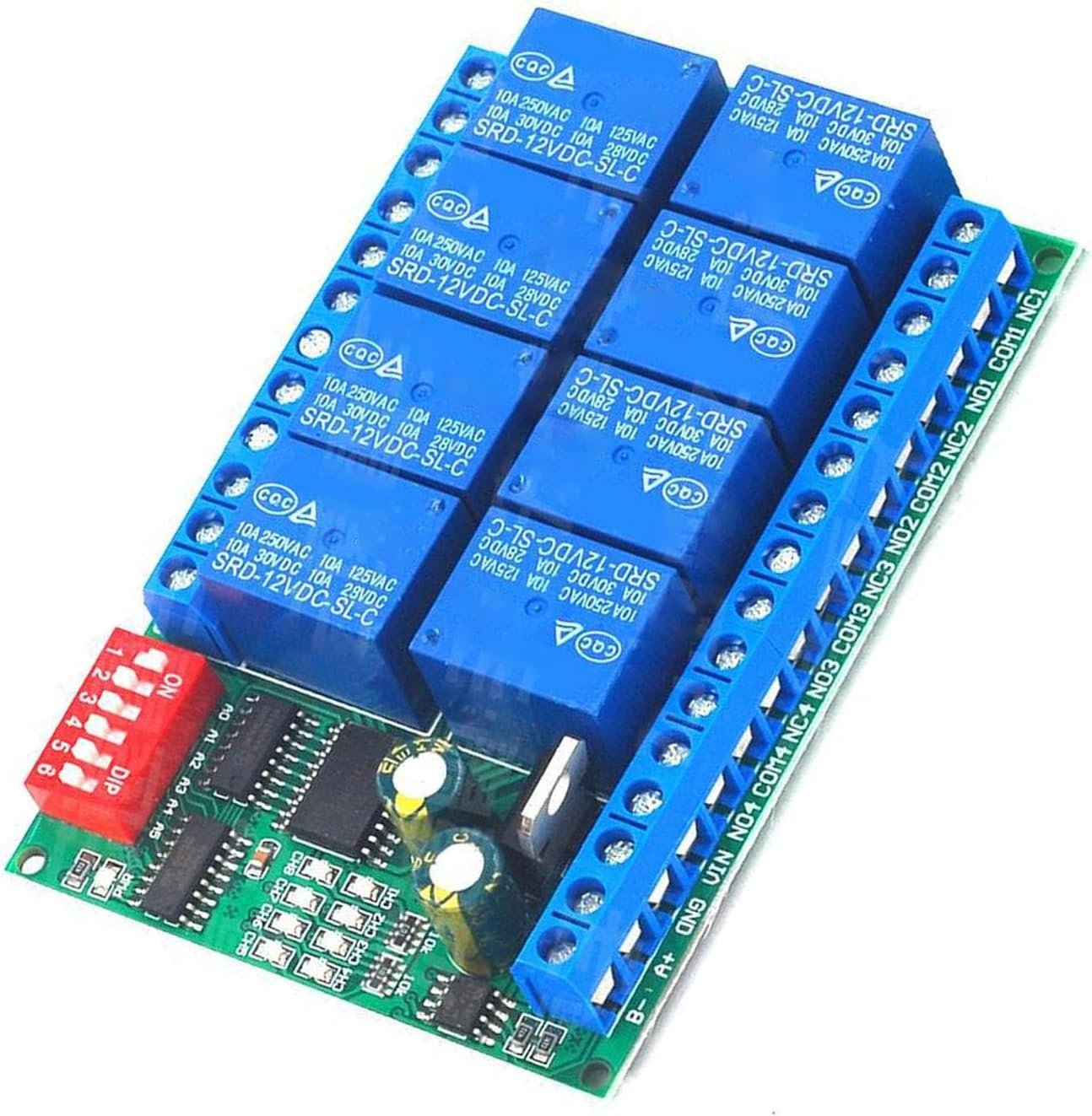 CHENZILIN RS485 Relays Module DC12V 32/16/8 Channel for Automation Home with RTU Control