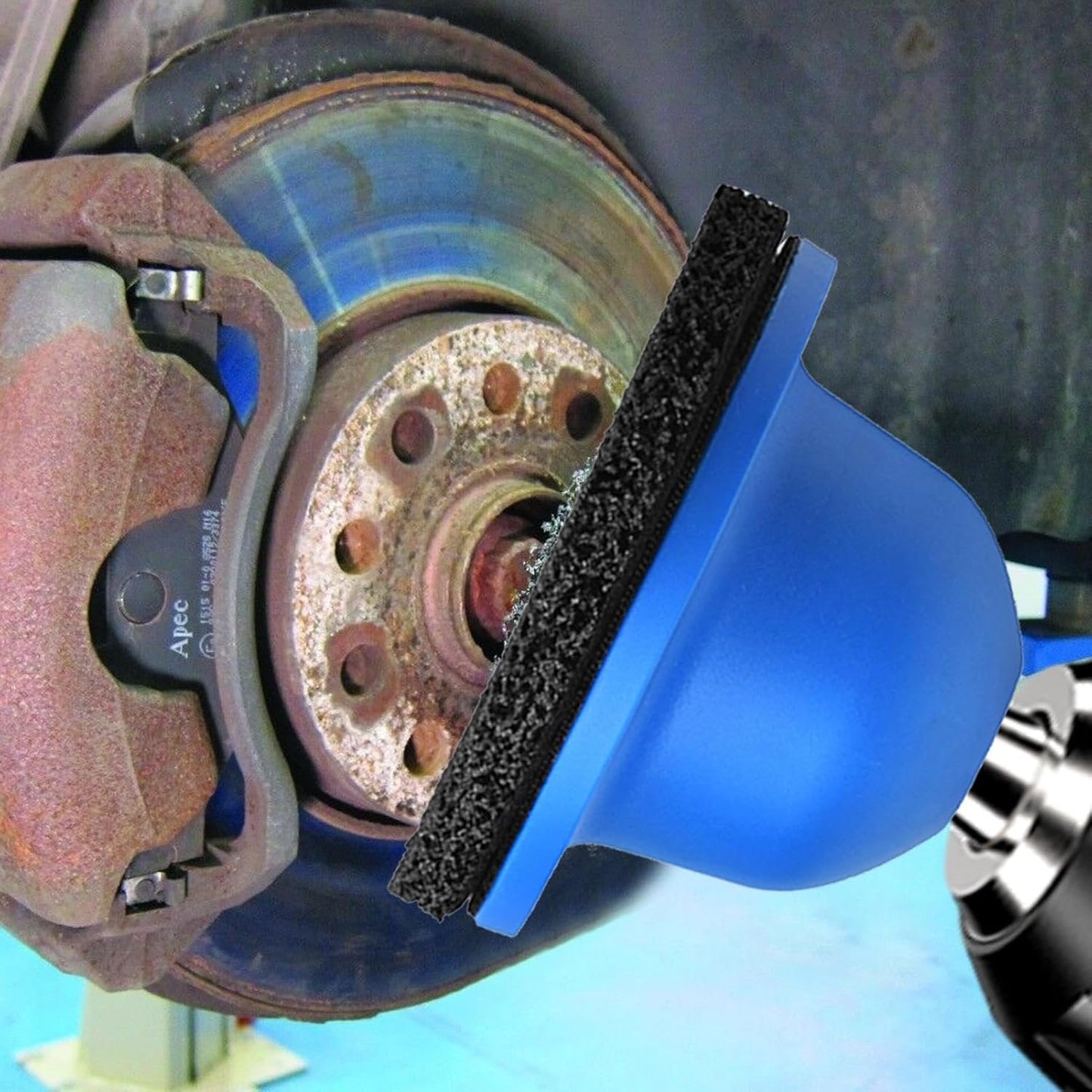 Wheel Hub Cleaning Tool, Multipurpose, Detailing Brush, Lightweight Rust Remover, Deep Clean Accessory for Sedans, Vehicles, Pickup Trucks, Auto Maintenance Kit