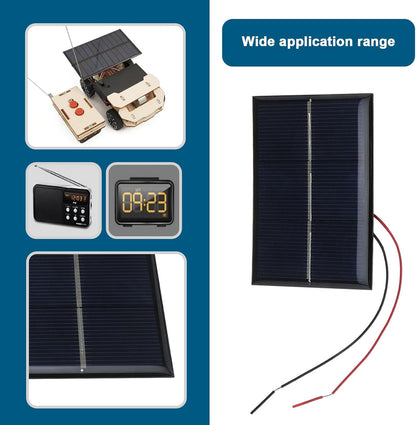 Create idea 4pcs Micro Solar Photovoltaic Panels 60x80mm 1.5V 0.65W Miniature Solar Panels Photovoltaic Cells Solar Light Toys for Solar Energy DIY Home Science Projects