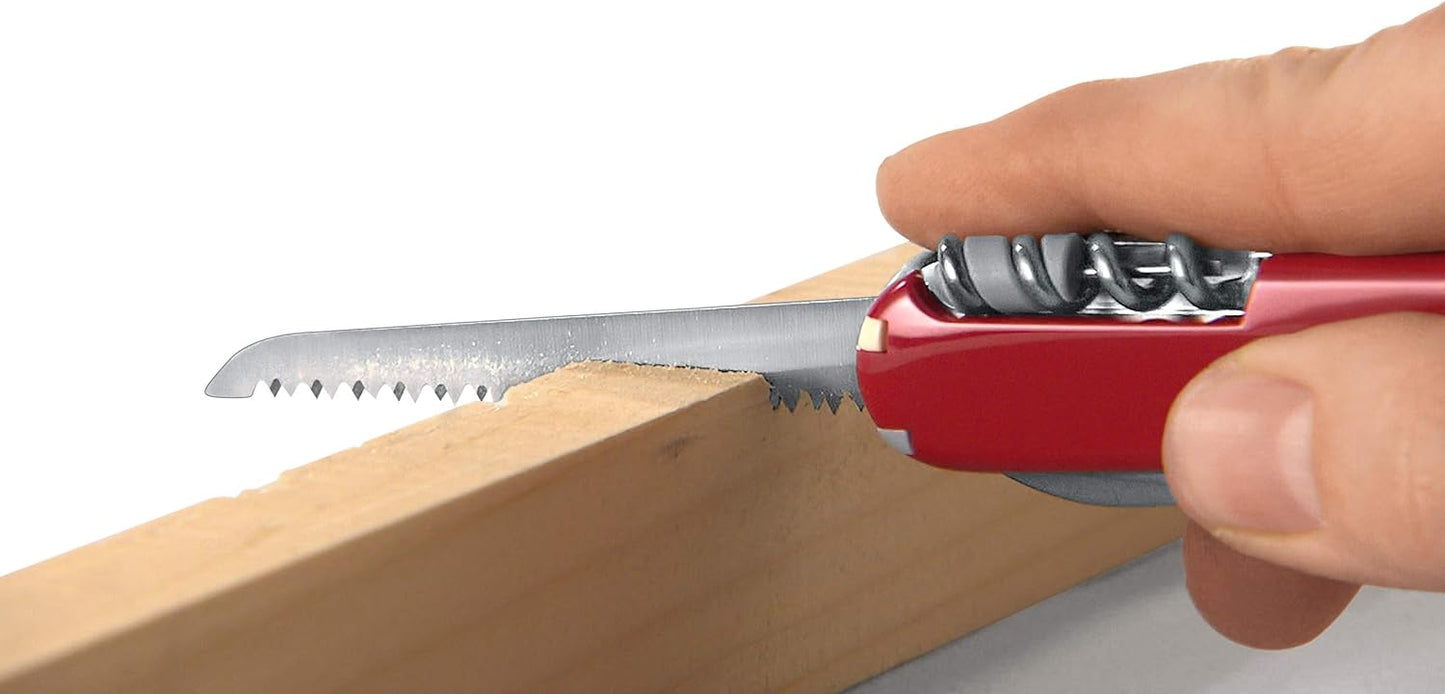 Victorinox Forester Wood Swiss Army Knife, Large, Multi Tool, 10 Functions, Wood Saw, Wood