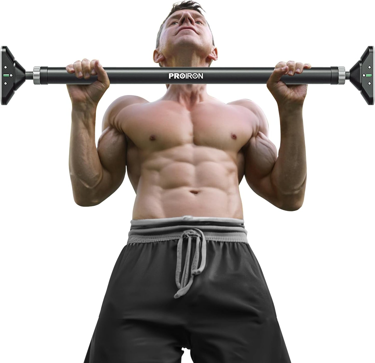 PROIRON Pull Up Bar for Doorway Strength Training Chin up Bar without Screws Adjustable 72cm-97cm Width Locking Mechanism for Home Gym Exercise Fitness with Level Meter, Max Load Bearing 200kg