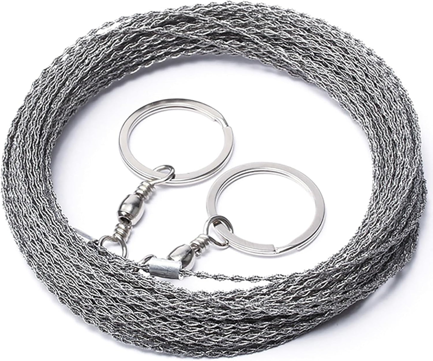 Outdoor Manual Hand Steel Wire Saw 1/2M Hand Chain Saw Cutter Portable Travel Camping Emergency Gear Survival Tools (Color : 2 m)