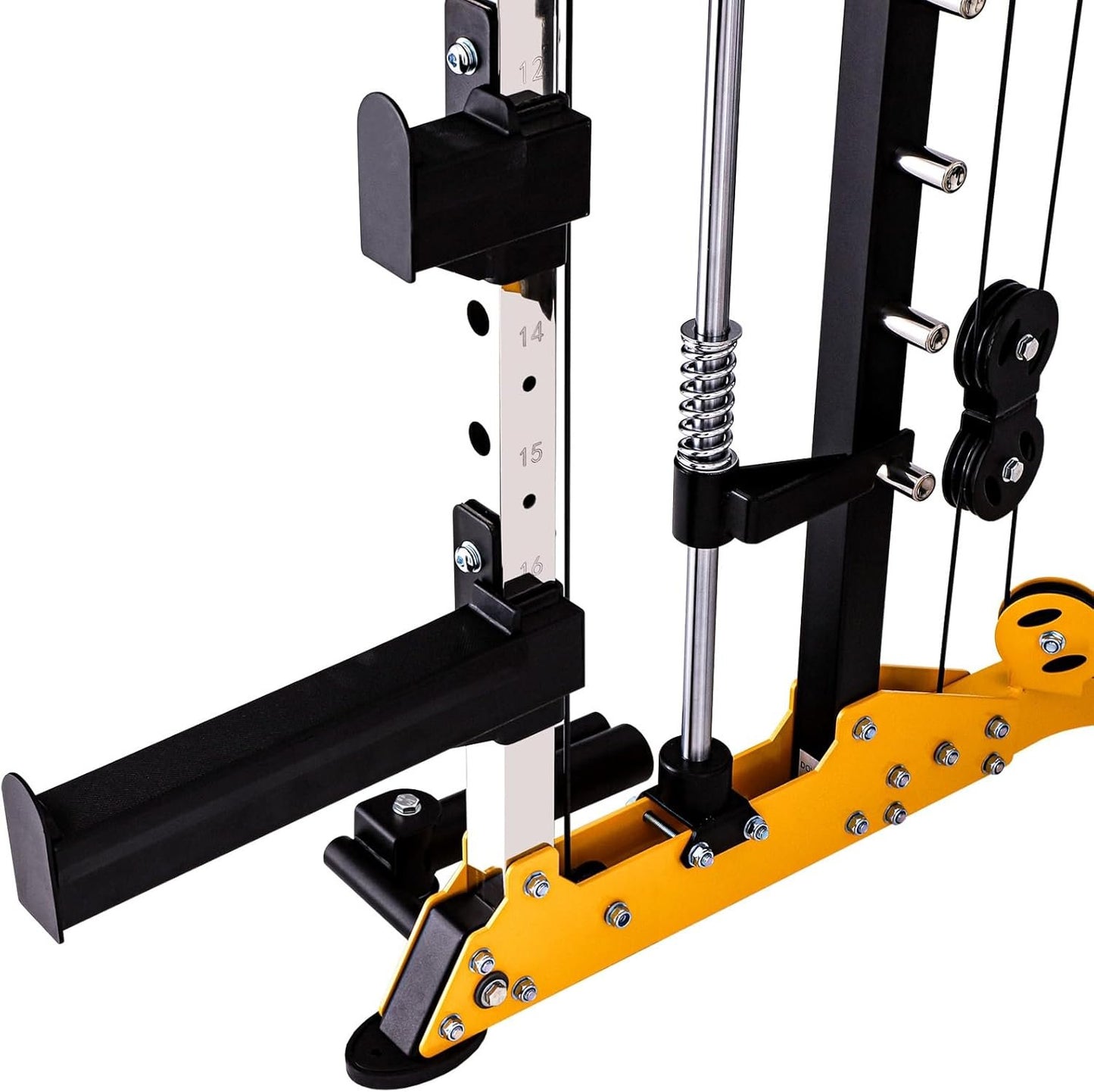 Altas Strength Light Commercial Home Gym Smith Machine with Pulley System Linear Bearing Cage Workout Upper Body Strength Training Equipment Leg Developer Weight Lifting Machine 3059