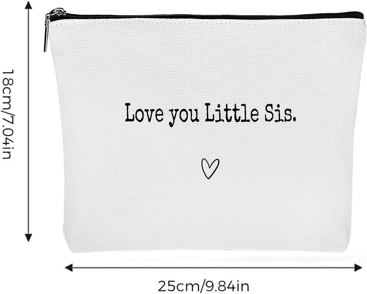 Besreey Best Sister Ever Toiletry Bag - Best Sister Ever Large Organizer Sister | Portable Travel Toiletries Hygiene Bag, Funny Christmas Birthday Makeup Cosmetic Bag