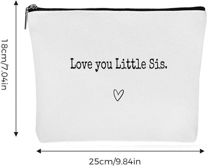 Besreey Best Sister Ever Toiletry Bag - Best Sister Ever Large Organizer Sister | Portable Travel Toiletries Hygiene Bag, Funny Christmas Birthday Makeup Cosmetic Bag