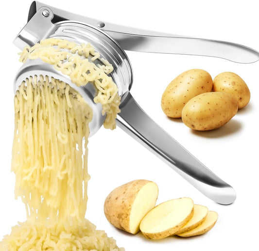 Yopinmall 15 OZ Potato Ricer, Stainless Steel Potato Masher Heavy Duty Ricer for Mashed Potatoes Kitchen Tool Potato Press Kitchen Gadget
