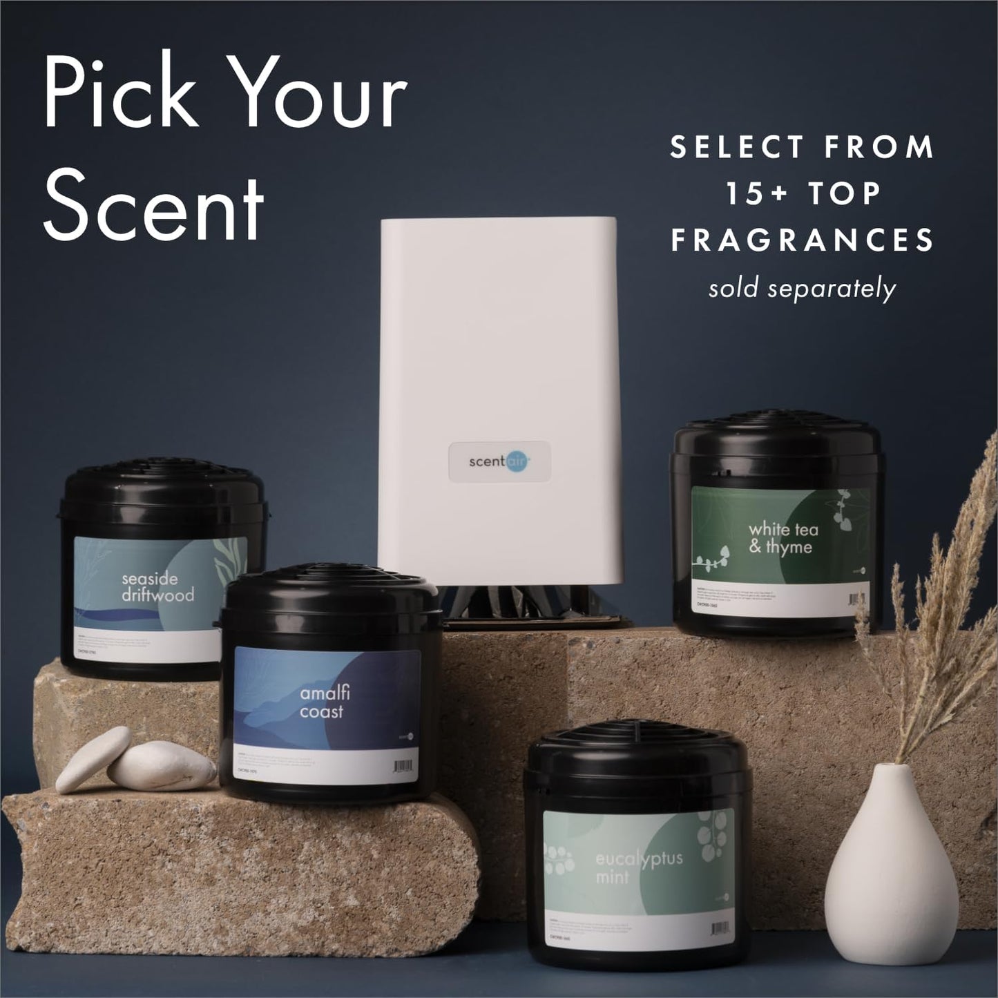Whisper Home | Diffuser Machine, Scents up to 800 Sq. Ft Room, Compatible with Alexa & Google, WiFi & Bluetooth Enabled, Cartridge Sold Separately, White